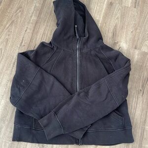 Oversized scuba full zip